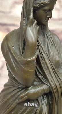 Art Déco Bronze Femme Sculpture par J. La Fait de Collection Figurine