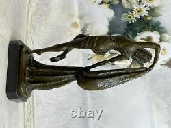 Art Déco Chiparus Érotique Danseuse Bronze Sculpture Statue Fonte Marbre Chiffre