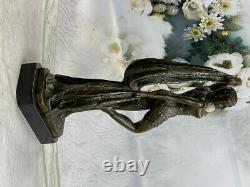 Art Déco Chiparus Érotique Danseuse Bronze Sculpture Statue Fonte Marbre Chiffre