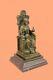 Art Déco Figurine Bible Jésus Religieux Sculpture Statue Bronze Cadeau Nr