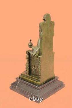 Art Déco Figurine Bible Jésus Religieux Sculpture Statue Bronze Cadeau Nr