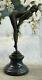 Art Déco Nouveau Chiparus Style Bronze Sculpture Danseuse Marbre Base Figure Nr