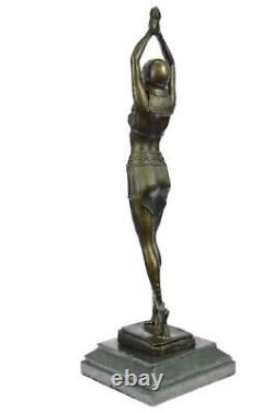 Art Déco / Nouveau Exotique Danseuse Par Chiparus Bronze Sculpture Figure
