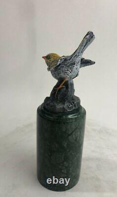 Art Déco Original Milo Pigeon Signée, Bronze Statue Fonte Figurine Artistique