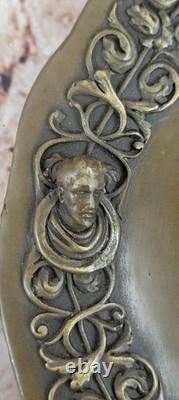 Art Déco Romain Style Bronze Ouvre Domestique / Bureau Décoration Sculpture