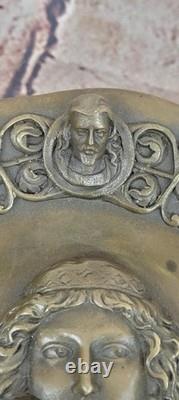 Art Déco Romain Style Bronze Ouvre Domestique / Bureau Décoration Sculpture