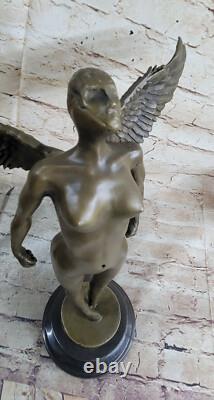 Art Déco Sculpture Abstrait Femme Chair Fille Bronze Statue Domestique Solde