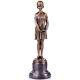 Art Deco Bronze Figure Girl The Innocence After Dhchiparus