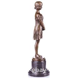 Art Deco bronze figure girl The Innocence after DHChiparus