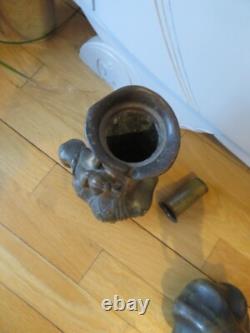 Art Nouveau Superbes 2 vases A de Raudery Nymphe art deco régule patine bronze