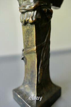 Authentique Bronze Art Nouveau Napolitaine Jolie Patine Époque 1900