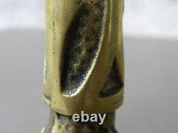 Avantgardiste deb 20° PIED DE LAMPE / BOUGEOIR bronze ART NOUVEAU / ART DECO