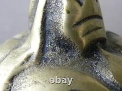 Avantgardiste deb 20° PIED DE LAMPE / BOUGEOIR bronze ART NOUVEAU / ART DECO