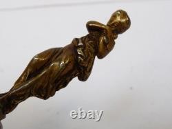 Baguier céramique Femme bronze Art déco (19771)