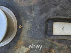 Baromètre & Thermomètre Art Déco Aux Perruches Bronze Argenté