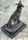 Belle Sculpture En Bronze Art D&eacute;co De Fremiet Whippit Greyhound Artwork