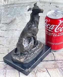 Belle Sculpture En Bronze Art Déco De Fremiet Whippit Greyhound Artwork