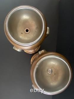 Belle et grande Pendule ART DÉCO / Panthère en bronze argenté / Adnet / 1930