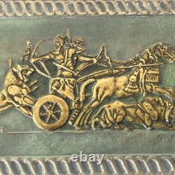 Boîte en bronze signée Max Le Verrier Art déco Bas-relief Antique 1930s