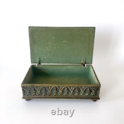 Boîte en bronze signée Max Le Verrier Art déco Bas-relief Antique 1930s