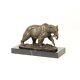 Bronze Animalier Art Deco Statue Sculpture Ours Grizzly Marbre Dssl-39