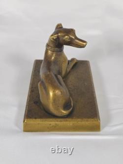 Bronze Art Déco Lévrier / Levrette Style Frémiet XXe siècle