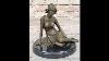 Bronze Art Deco Style Figural Elegant Woman Hand Made Statue Sculpture Ep 837