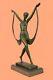Bronze Deal Sculpture Solde Statue Art Déco Ruban Dancer Fonte Decorativ