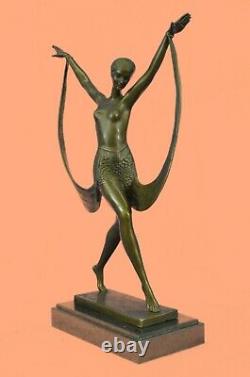 Bronze Deal Sculpture Solde Statue Art Déco Ruban Dancer Fonte Decorativ