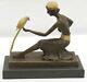 Bronze Exceptionnel Art Déco Chiparus Femme Danseuse Sculpture Affaire Solde