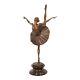 Bronze Marbre Moderne Art Deco Statue Sculpture Femme Danseuse Ballerine Kf-88