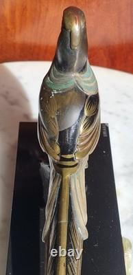 Bronze / Régule Art Déco Faisan polychrome signé URIANO attribué UGO CIPRIANI