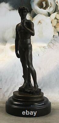 Bronze Sculpture Statue Marbre Érotique Sensuelle Mâle Nu Jason David Art Déco