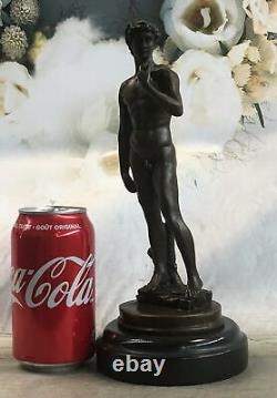 Bronze Sculpture Statue Marbre Érotique Sensuelle Mâle Nu Jason David Art Déco