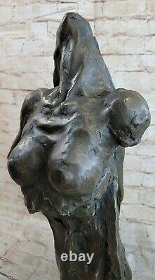 Bronze Statue Figurine Abstrait Danseuse Art Déco Moderne Sculpture Nr