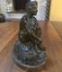 Bronze Art Déco Jeune Paysanne Hollandaise Nue 1920/1930