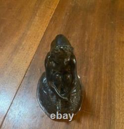 Bronze art déco jeune paysanne hollandaise nue 1920/1930