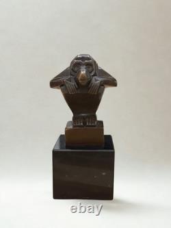 Bronze d'après Casimir BRAU Sculpture animalière Art Déco Singe 13 cm