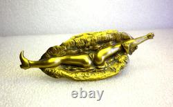Bronze érotique du 19ème siècle LA GOULUE French-Cancan, art nouveau, art deco