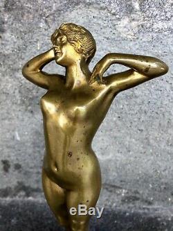 Bronze féminin Premier Frisson Louis OURY (1867-1940)