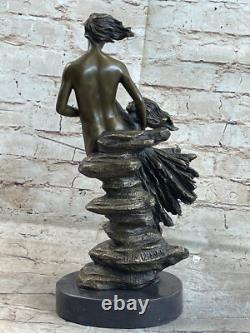 Buste Masculin En Bronze Art Déco Expressif / Sculpture Figurine Homme Nue