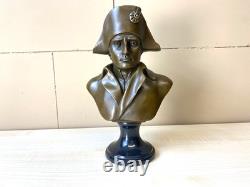 Buste de Napoléon Bonaparte en bronze Art déco d'après Antonio Canova