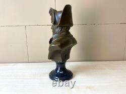 Buste de Napoléon Bonaparte en bronze Art déco d'après Antonio Canova