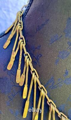 COLLIER de MICHEL BUFFET EN BRONZE ART DÉCO ETHNIQUE VINTAGE N°4AB