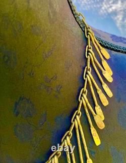 COLLIER de MICHEL BUFFET EN BRONZE ART DÉCO ETHNIQUE VINTAGE N°4AB