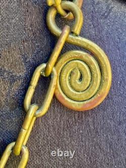 COLLIER de MICHEL BUFFET EN BRONZE ART DÉCO ETHNIQUE VINTAGE N°4AB