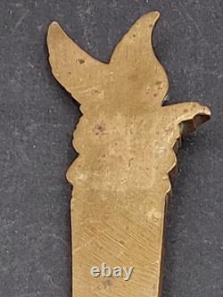 COUPE PAPIER LOT de 4 Bronze Art Nouveau et Art Déco Lg 14 à 18cm