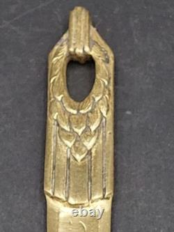 COUPE PAPIER LOT de 4 Bronze Art Nouveau et Art Déco Lg 14 à 18cm