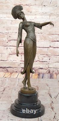 Chiparus Égyptien Danseuse Bronze Statue Classique Art Déco Décor Maison