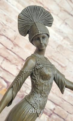 Chiparus Égyptien Danseuse Bronze Statue Classique Art Déco Décor Maison